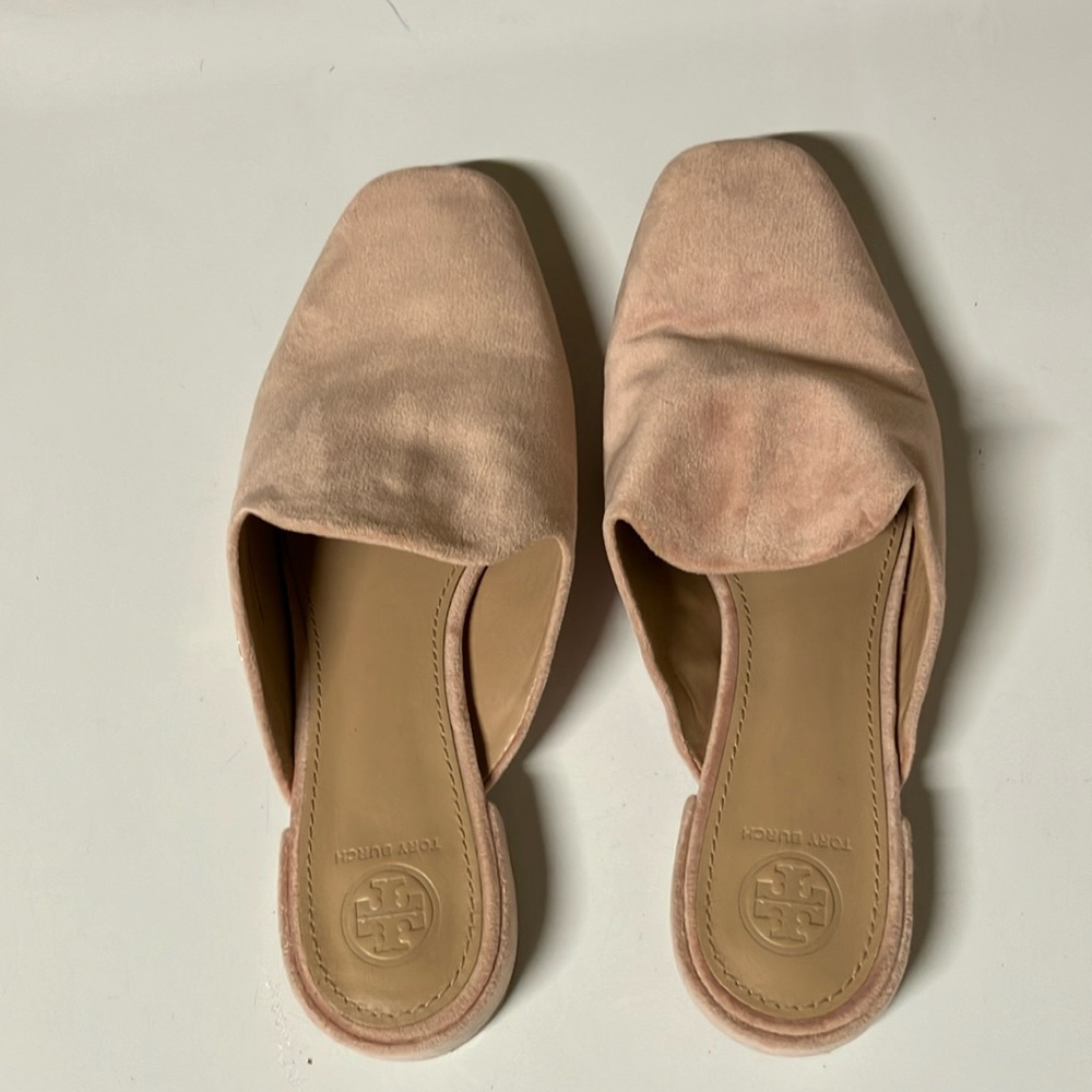 Tory Burch velvet mules